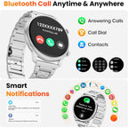 Hwagol Smart Watches for Women Android Phones iPhone Compatible(Bluetooth Call),1.39'' Round Fitness Tracker Heart Rate/Sleep Monitor,100+Sport Modes Pedometer