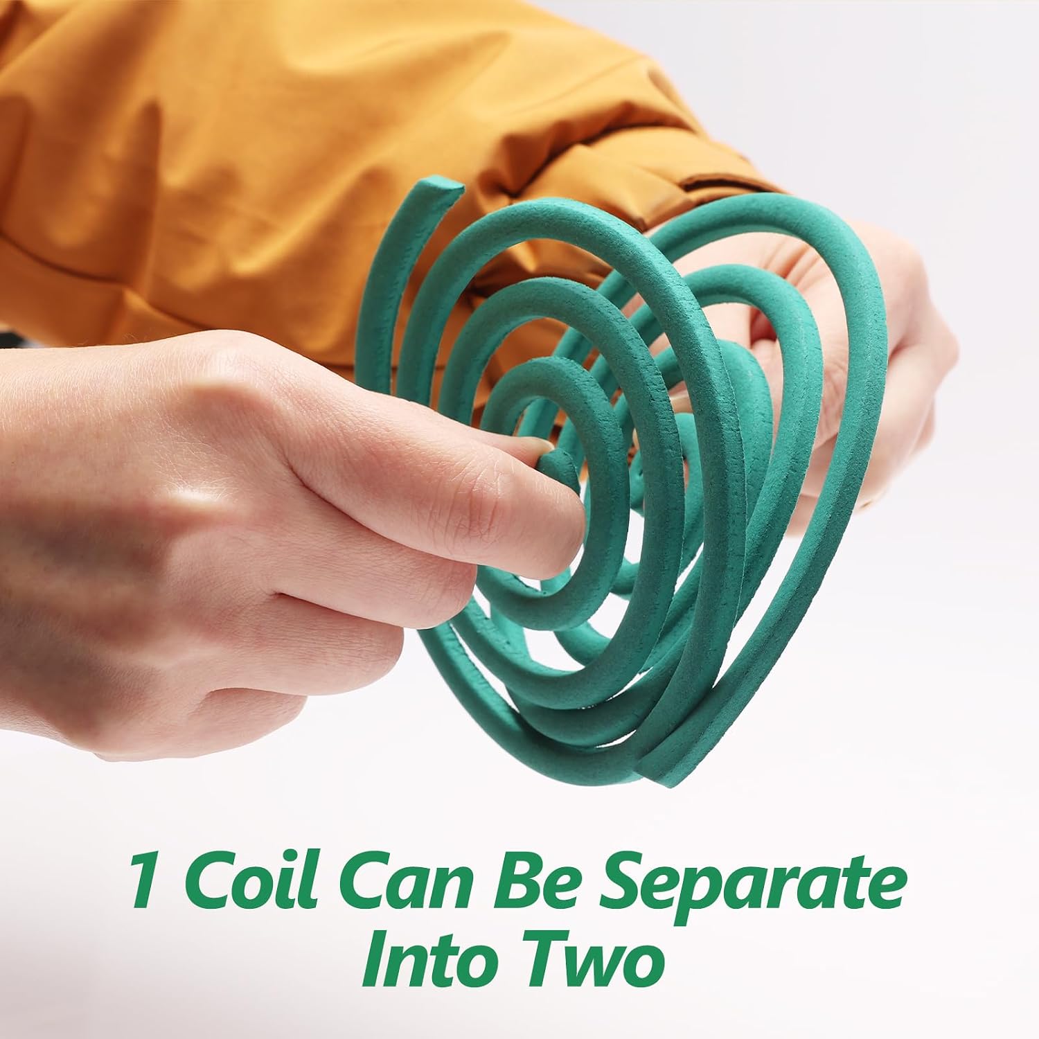 Mosquito Coils Outdoor Patio Fresh Scent,Use Reaches Up To 10 Feet | Each Mosquito Coil Burns For 5-7 Hours (Contains 40 Coils & 4 Stands)