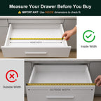 Expandable Bamboo Kitchen Drawer Organizer For Cutlery And Utensils, Adjustable Bamboo Wood Cutlery Tray In Drawer For Flatware And Silverware In Kitchen, (Natural)
