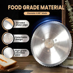 Brvclon Manual Bread Slicer Adjustable Thickness, Hand Crank Bread Slicer for Homemade Sourdough Bread with Scale Line & Suction Cup & Metal Guide,Quality Solid Wood Base & Gift-Level Packaging