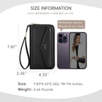 CLUCI Wallet Women Large Capacity Wristlet Purse for Women Long Ladies Wallet RFID Blocking Multi Credit Card Holder