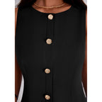 Prettygarden Work Dresses For Women 2026 Summer Business Formal Short Dress Sleeveless Button Down Elegant Office Outfits