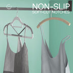 60 Pack Heavy Duty Plastic Hangers, Non Slip Clothes Hangers With Rubber Pads And 360° Hook - Thin Space Saving Hanger, Closet Organizer For Shirt, Pants, Suit, Skirt,Coat - Gray