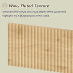 Fluted Computer Desk With 2 Drawers, 39 Inch Small Computer Desk With Storage, Compact Writing Study Desk For Small Spaces