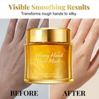 Moisturizing Nourishing Honey Hand Mask, Honey Peel Off Hand Wax Mask, Moisturizing Hydrating Hand Masks for Women (3Pcs)