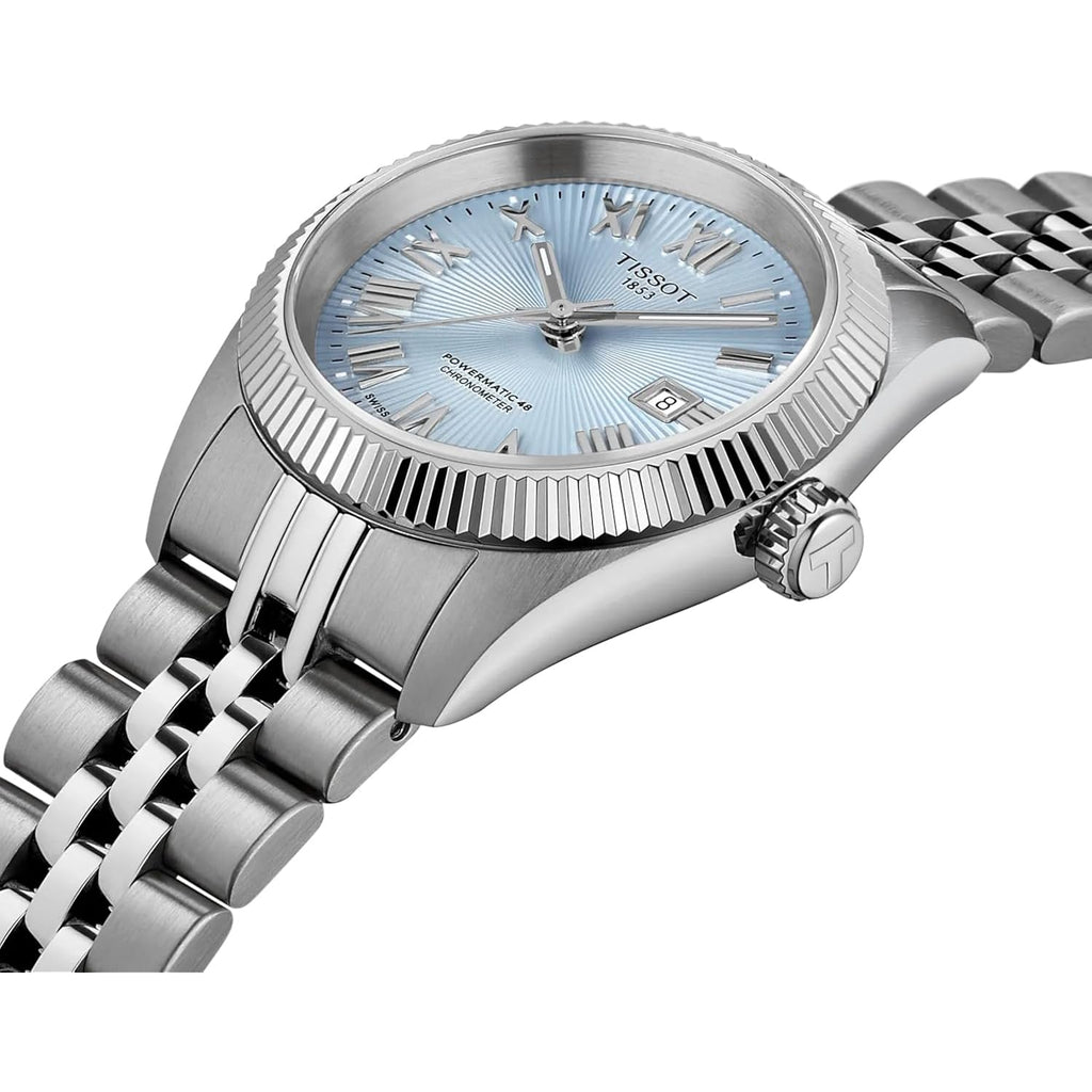 Tissot Ballade Powermatic 48 Cosc 30Mm, Swiss Automatic Watch For Women, Stainless Steel Case, Blue Dial, T1562081135300