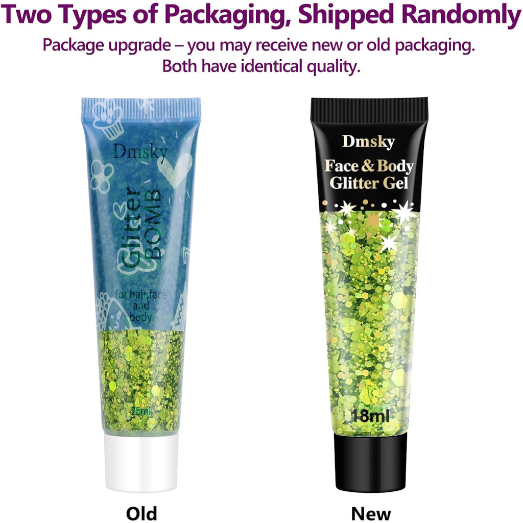 10 Colors Body Glitter,Face Glitter Makeup for Kids Women,Sparkly Chunky Hair Glitter for Eye Lip Hair Nails,Mardi Gras Glitter Makeup Face Paint,Singer Concerts Disco Rave Festival Accessories