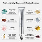 Multi-Peptide & Retinol Eye Cream,Electric Massage Eye Cream With Caffeine,Niacinamide,Vitamin C & For Dark Circles, Puffiness Puffy Bags & Wrinkles ，Anti-Aging Eye Cream For Fine Lines, 0.7 Fl.Oz