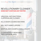 Skin Revolution H-42 Professional Clipper Blade Cleaner - Waterless, Cleans & Cools, 8Oz Spray Bottle