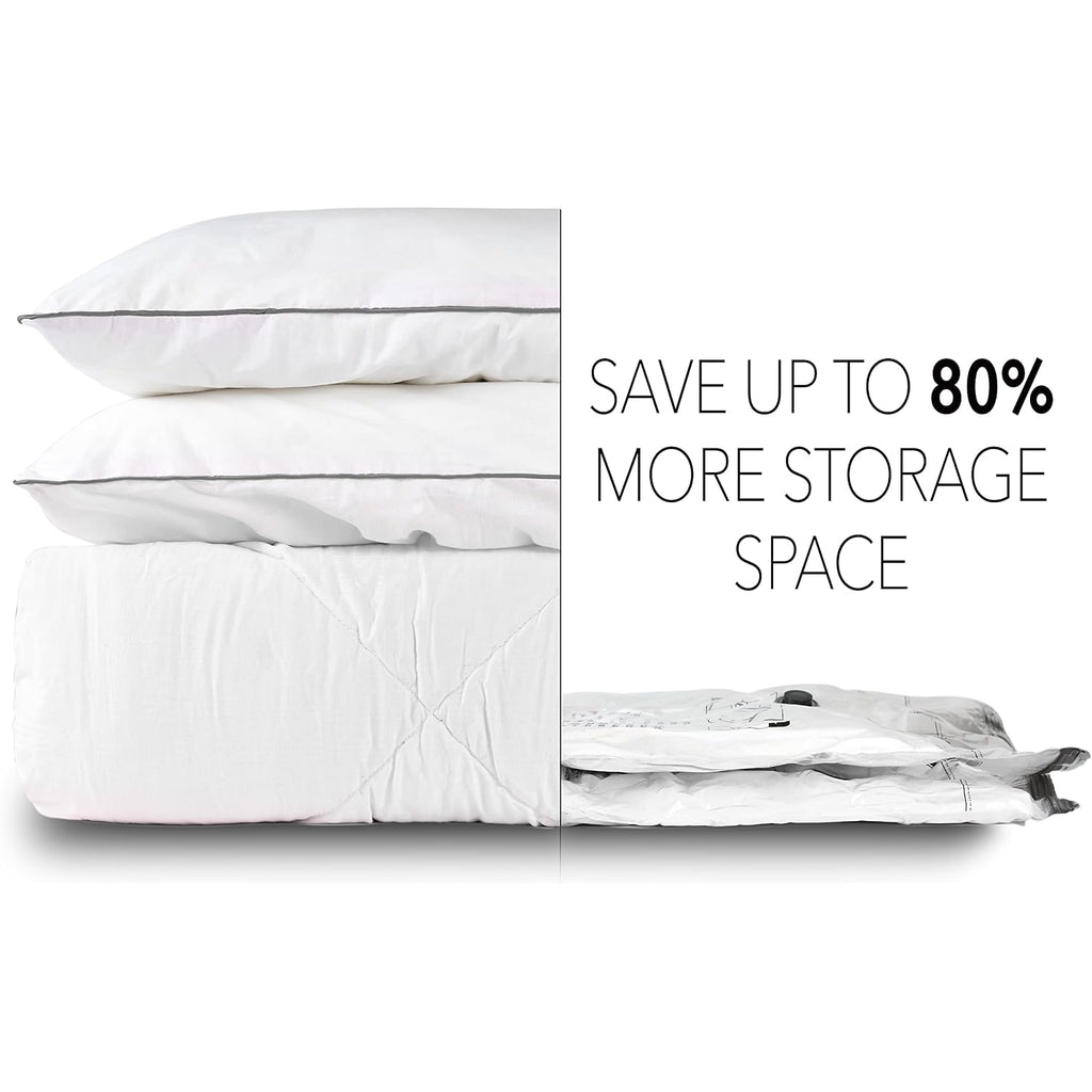 Spaceaid Jumbo Vacuum Storage Bags, Space Saver Sealer Compression Bags For Comforters, Blankets, Pillows, Bedding, Clothes (X-Large 3 Pack)