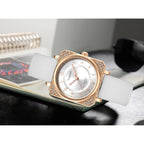 Square Ladies Watch,Crystal Rhinestone,Waterproof Silicone Band Analog Quartz Wrist Watches for Nurse Female Women's