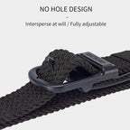 Tsa Approved Hypoallergenic Nickel Free Non Metal Belt For Men Elastic Stretch Braided Golf Accessories Belt 1.38"