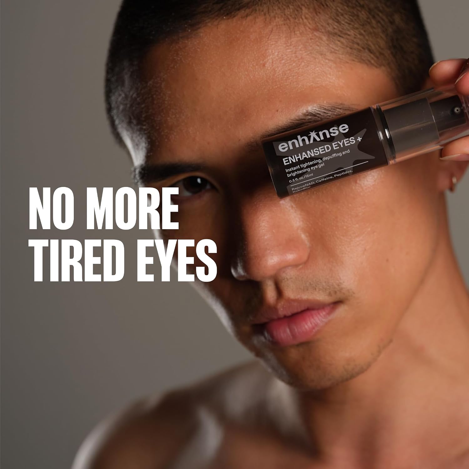 Under Eye Gel For Men, Caffeine Eye Cream, Peptides, Rejuvenad, Instant Tightening, Brightening, Depuffing For Under Eye Bags, Blurs Fine Lines And Dark Circles, 0.5 Fl Oz