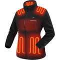 Venustas Women'S Fleece Heated Jacket With Battery Pack, Soft Lightweight Heating Coat For Outdoor Activities