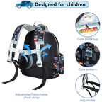 Toddler Backpack For Boys Girls 2-4, 12" H Kids Backpacks For Kindergarten Preschool, Small Bookbag For Daycare Travel (Black, 12''- Not Fit A4 Folder)