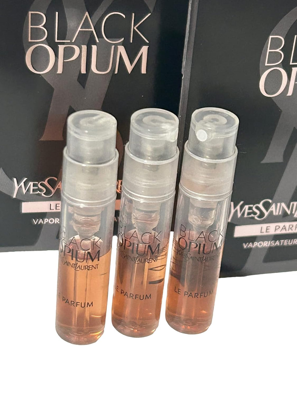 Yves Saint Laurent YSL Black Opium LE PARFUM Sample Women Perfume 1.2 ml / 0.04 oz - set of 3