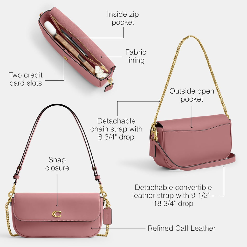 Coach Brook Flap Bag With Chain
