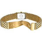 Bofan Gold Watches For Women Luxury Ladies Quartz Wrist Watch With Stainless Steel Bracelet,Waterproof,Casual Fashion Square Dial.Band Adjustment Tool Included
