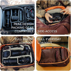 Peak Design Travel Backpack 45L, Black, Expandable 35-45L Design, Rear And Top Access, Weatherproof Shell, Laptop Sleeve, Ideal For Travel Or Everyday Carry, Versatile Backpack For Men And Women