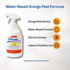 Orange Guard Home Pest Control Spray With D-Limonene | All-Natural Food Grade Orange Peel Oil For Bugs, Ants, Roaches, Fleas, Palmettos And Silverfish - 32Oz