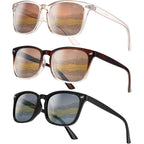 Polarized Sunglasses for Women Men Classic Retro Sun Glasses UV400 Protection Black, Gradient Brown, Champagne