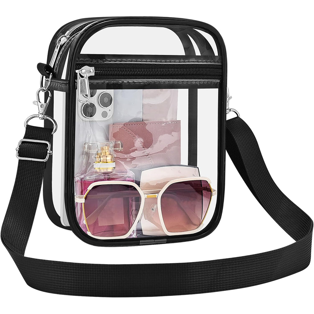 Clear Bag Stadium Approved Clear Purse For Women Clear Crossbody Bag For Stadium Events Concerts Festivals