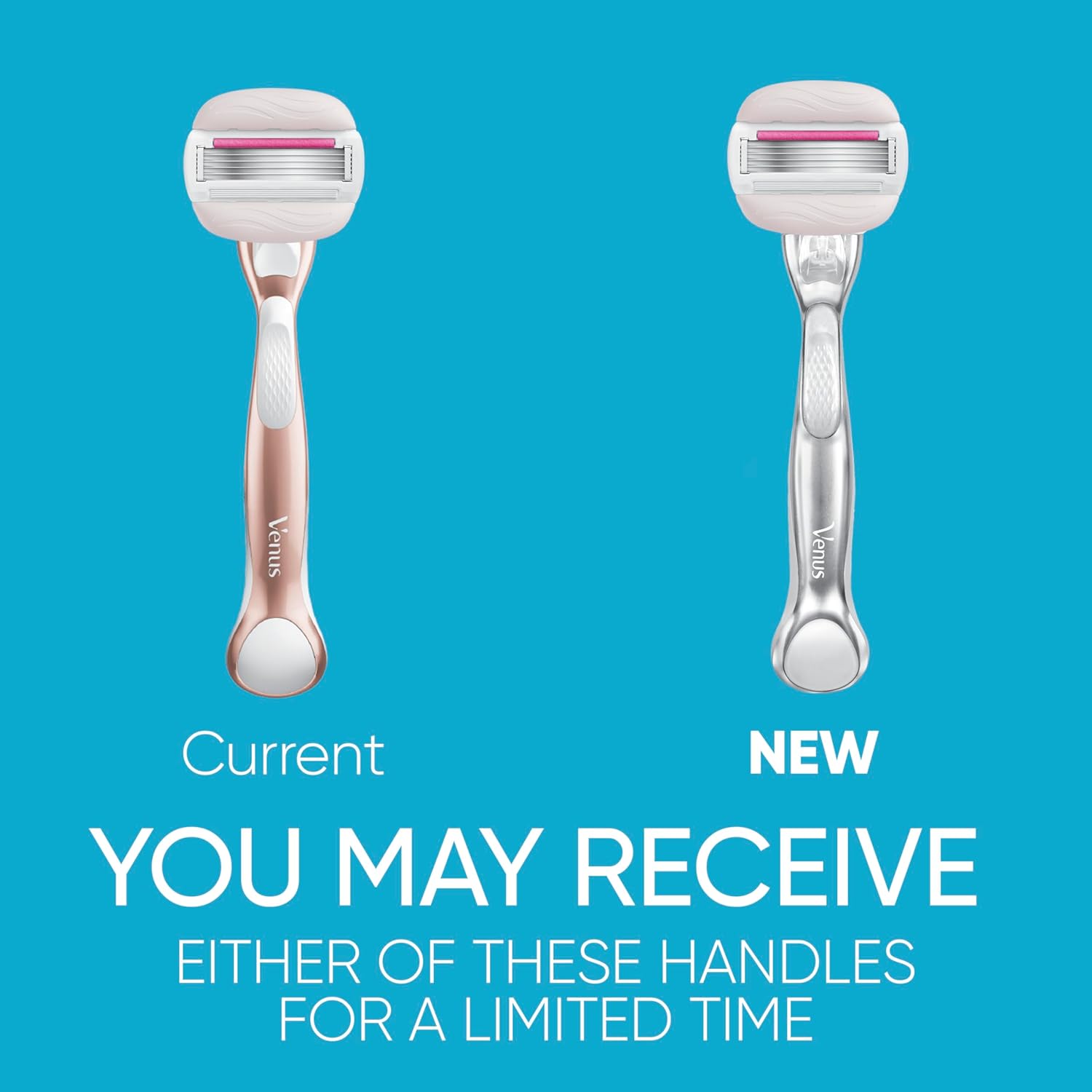 Gillette Venus ComfortGlide plus Olay Sugarberry Women’s Razor, Rose Gold Metal Handle + 4 Blade Refills, 5-Blade Razor Cartridges, Moisture Bars