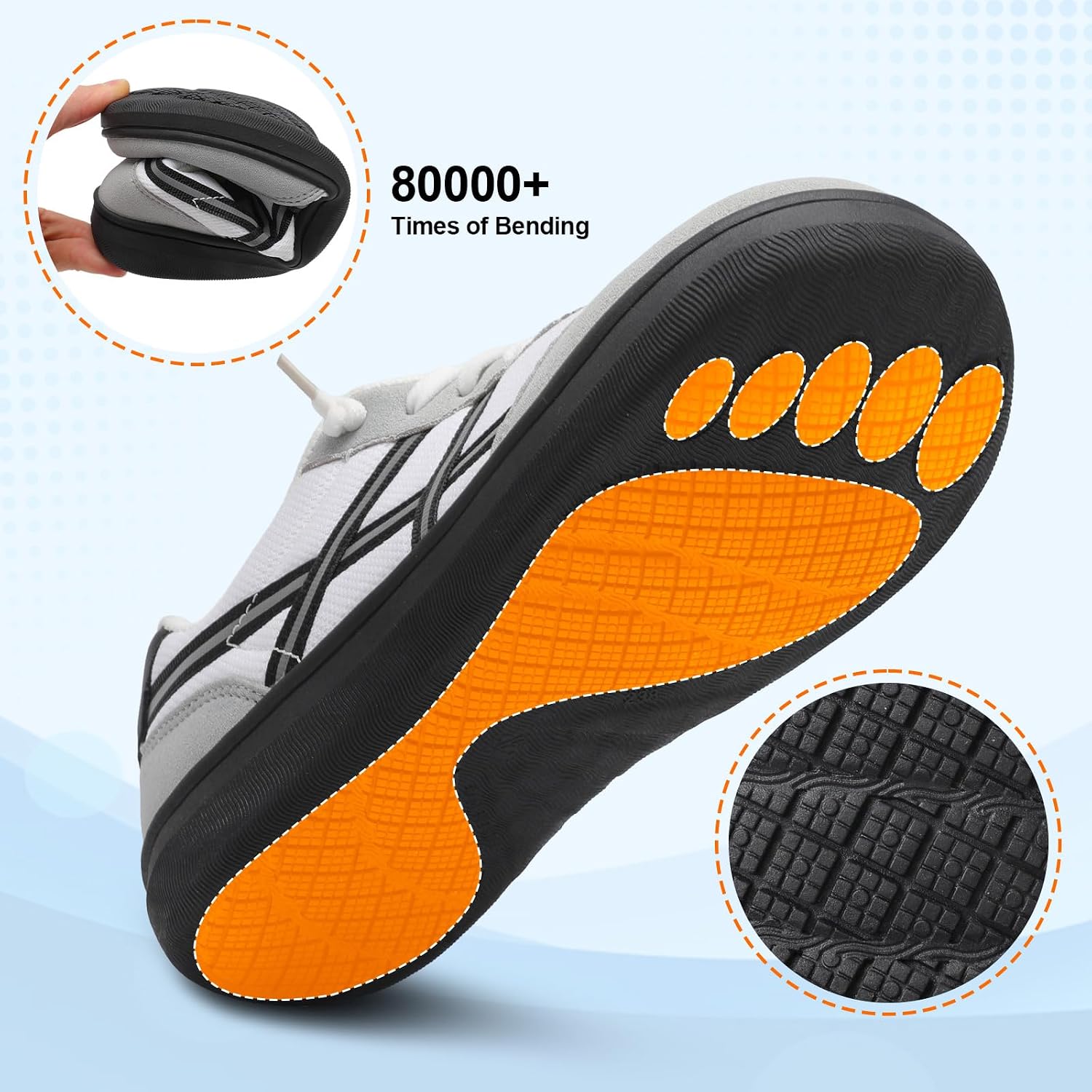 Leisfit Women'S Barefoot Slip-On Shoes Wide Toe Box Zero Drop Casual Sneakers Non-Slip Breathable Walking Shoes For Tennis Travel & Everyday