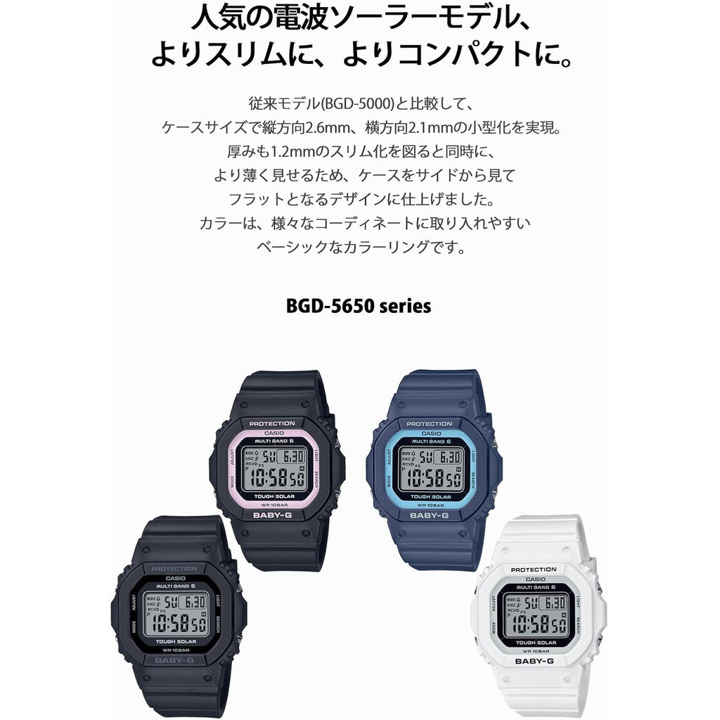 Casio] [Baby-G Wrist Watch Radio Solar Bgd-5650-2Jf Women'S Blue
