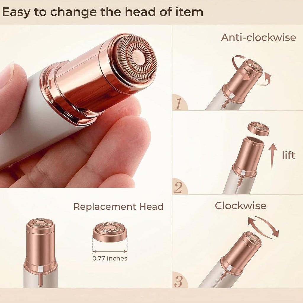 Replacement Heads for Flawless Facial Hair Remover, Replacement Blades for Finishing Touch Flawless Hair Removal Gen 2