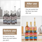 Acrylic Coffee Syrup Organizer, 2 Tier Coffee Syrup Rack (6 Bottle Capacity), Syrup Bottle Holder Stand For Coffee Bar, Kitchen Countertop Syrups, Condiments And Wine (Transparent)