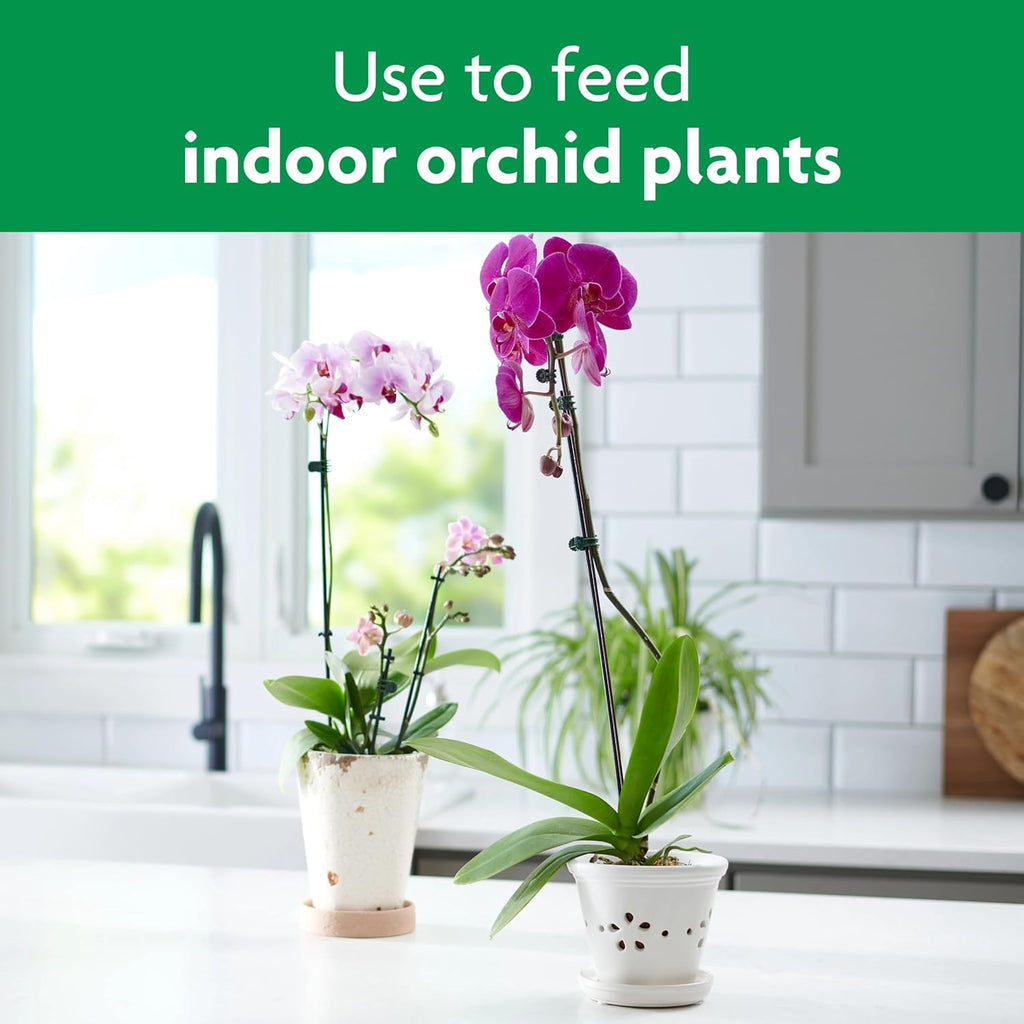 Miracle-Gro Orchid Plant Food Spikes - Indoor Plant Fertilizer Sticks For Potted Orchids, Feeds For Up To 2 Months, 10 Spikes