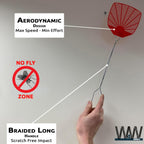 W4W, Bug & Fly Swatter Metal Handle 6 Pack Fly Swatters Indoor/Outdoor Flyswatter