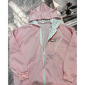 Women'S Y2K Zip-Up Hoodie Oversized Streetwear Cat Ear Cute Cartoon Graphic Harajuku Kawaii Sweatshirt