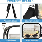 Clear Purse For Stadium Events -Clear Bag Stadium Approved Small Mini Sports Fan Handbags & Purses For Events Concerts