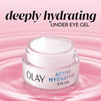 Olay Active Hydrating Eye Gel, Fragrance-Free, Anti-Aging Eye Cream With Hyaluronic Acid And Niacinamide, 0.5 Oz