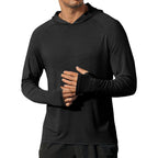 Coofandy Mens Upf 50+ Hoodie Shirts Long Sleeve Rash Guard Sun Protection Fishing Shirts Lightweight Quick Dry Hoodies