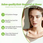 Eyebrow Wax Strips - 56 Strip Eyebrow & Upper Lip Hair Remover with 4 Soothing Wipes | Natural Beeswax Formula | Painless at Home Hair Removal for Women & Sensitive Skin | Lasts 6 Weeks