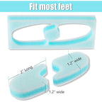 Mudder 16 Pieces Foam Toe Spacers for Feet Women 3 Layer Foam Toe Separators for Overlapping Women Men Relief Friction Hammer and Prevent Corns