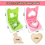 2Pcs Sandwich Maker,Sandwich Cutters For Kids Lunch,Crustless Breakfast Sandwich Cutter And Sealer Set Great For Children Boys Girls Lunchbox And Bento Box For Autumn School Start Season
