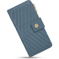 Wallets for Women RFID Blocking Trifold Wallet, Large Capacity Leather Ladies Wallet with Credit Card Holder and Zipper Pocket