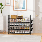 5 Tier Shoe Organizer Rack For Closet, Entryway, Garage, Door, Space Saving, Shoe Holder Stand/Tower, Large, 20-25 Capacity