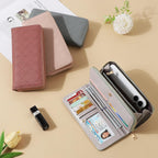 Wallet Women PU Soft Leather Large Womens Wallet Bi-fold Credit Card Holder Ladies Wallets With ID Window Coin and Cash Organizers Long Clutch Wallet Women, Black