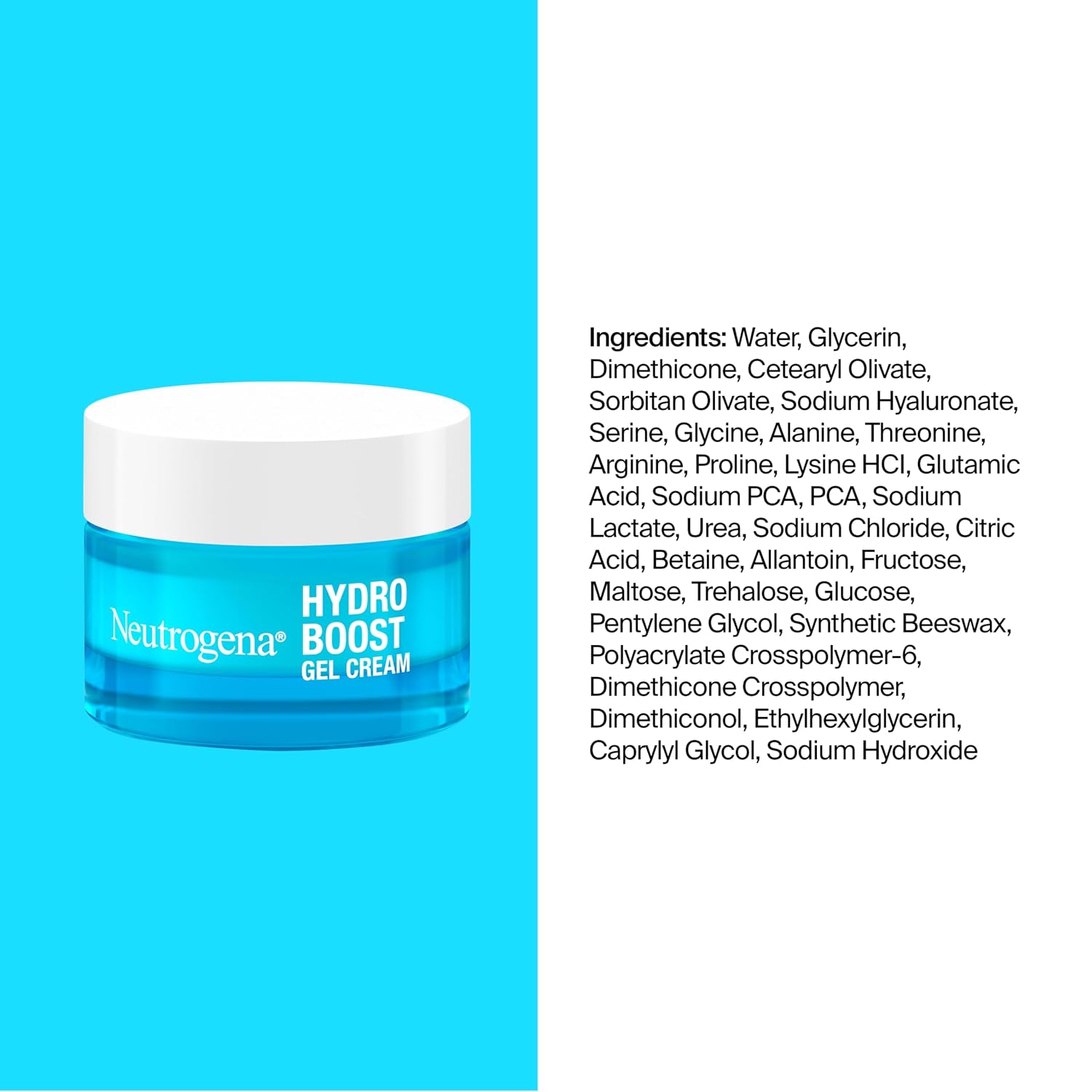 Neutrogena Hydro Boost Hydrating Gel Cream Face Moisturizer For Sensitive Skin 1.7 Fl Oz Plus Hydrating Gel Cleanser 0.5 Fl Oz Alcohol And Fragrance Free Hyaluronic Acid Daily Hydration Routine