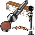 Coffee Scoop With Funnel For Ground Coffee, Protein Powder & Tea, For Reusable K Cup Refiller, 2Tbsp Mess-Free, Funnel Design Prevents Spills (Black, 1-Pack)