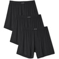 David Archy Mens Boxer Shorts Breathable Rayon Made From Bamboo Boxers For Men Loose Fit Mens Underwear 3 Or 5 Pack