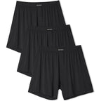 David Archy Mens Boxer Shorts Breathable Rayon Made From Bamboo Boxers For Men Loose Fit Mens Underwear 3 Or 5 Pack