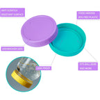 Bedgeta 22 Pack Plastic Mason Jar Lids, 11 Wide Mouth & 11 Regular Mouth with Silicone Rings,Thickened Leak-proof Lids Fit Ball,Kerr and More, 86mm & 70mm(Multicolored)