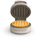 Bella Snack-N-Store Mini Waffle Maker, Evergood™ Ceramic Nonstick Coating, Cord Wrap, Ready Indicator Light & Cool Touch Handles, Stackable Design & Customizable Plates, 350 Watt, Oatmilk