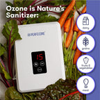 Water Ozonator - Odor Eliminator And Fresh Water Machine W/Diffuser Stones And Timer - For Home, Kitchen, Fruits & Vegetables - 600 Mg/Hour